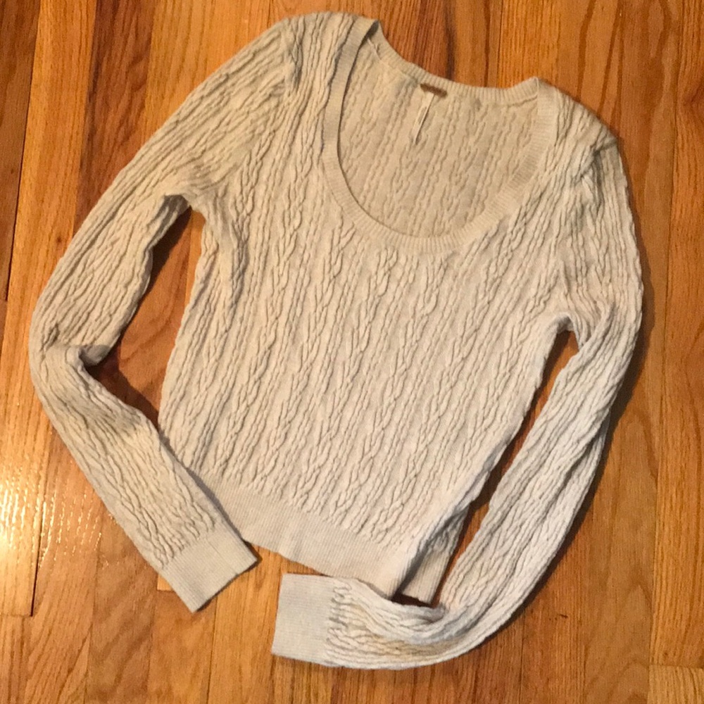 Free People crop knit sweater